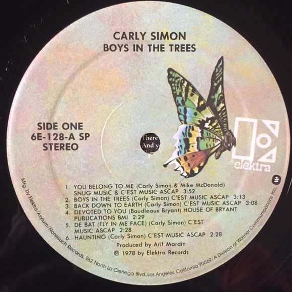 Carly Simon -“Boys In The Trees” Vinyl LP - Picture 4 of 5